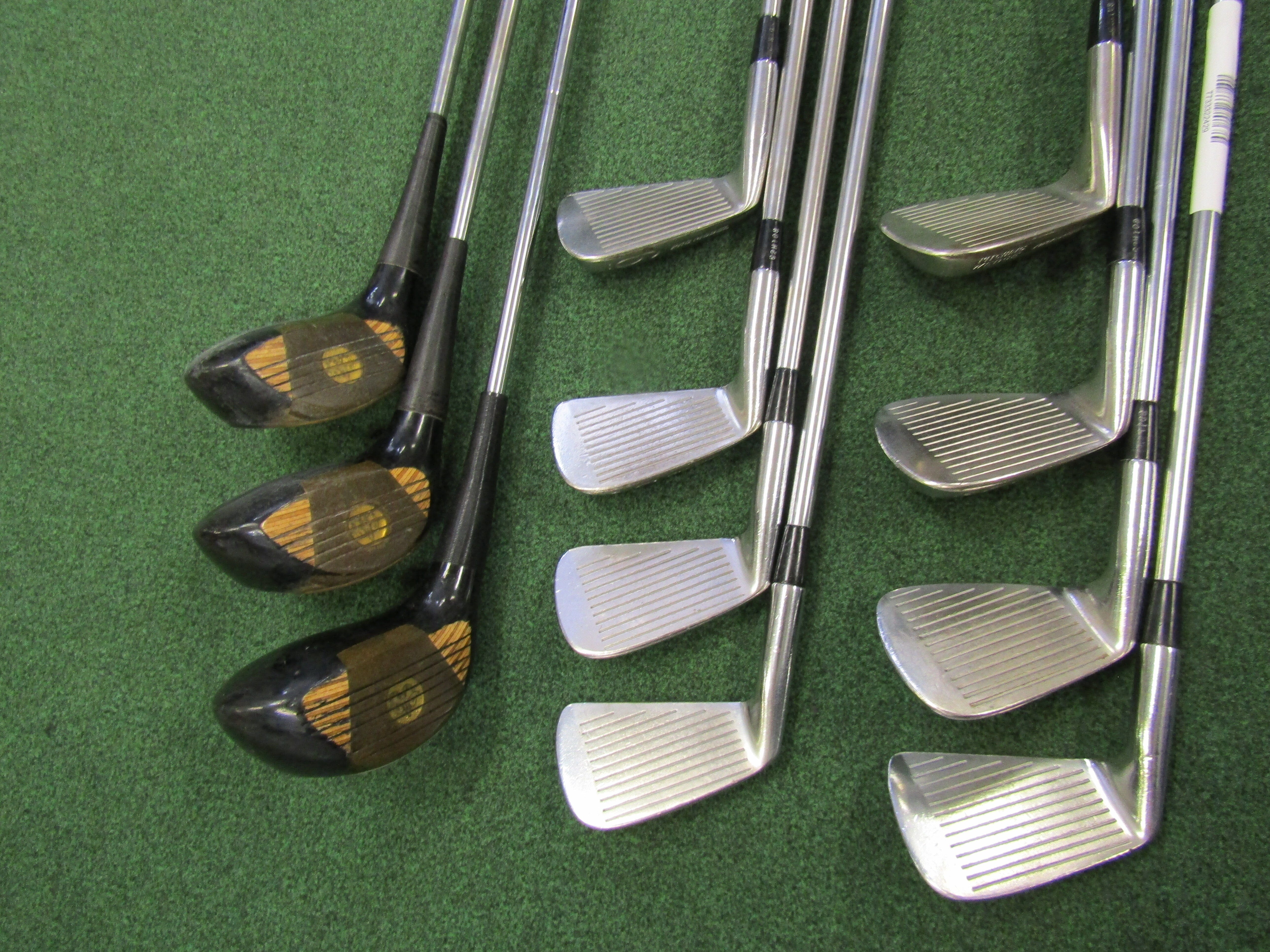 Golden Ram Pro Model 11 pc. Complete Set Regular Flex Steel Men's Right Premium Vintage Golf RAM 