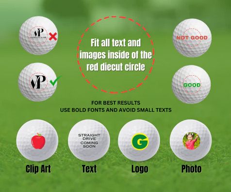 Graphic Design Assistance Personalized Golf Balls Golf Stuff 