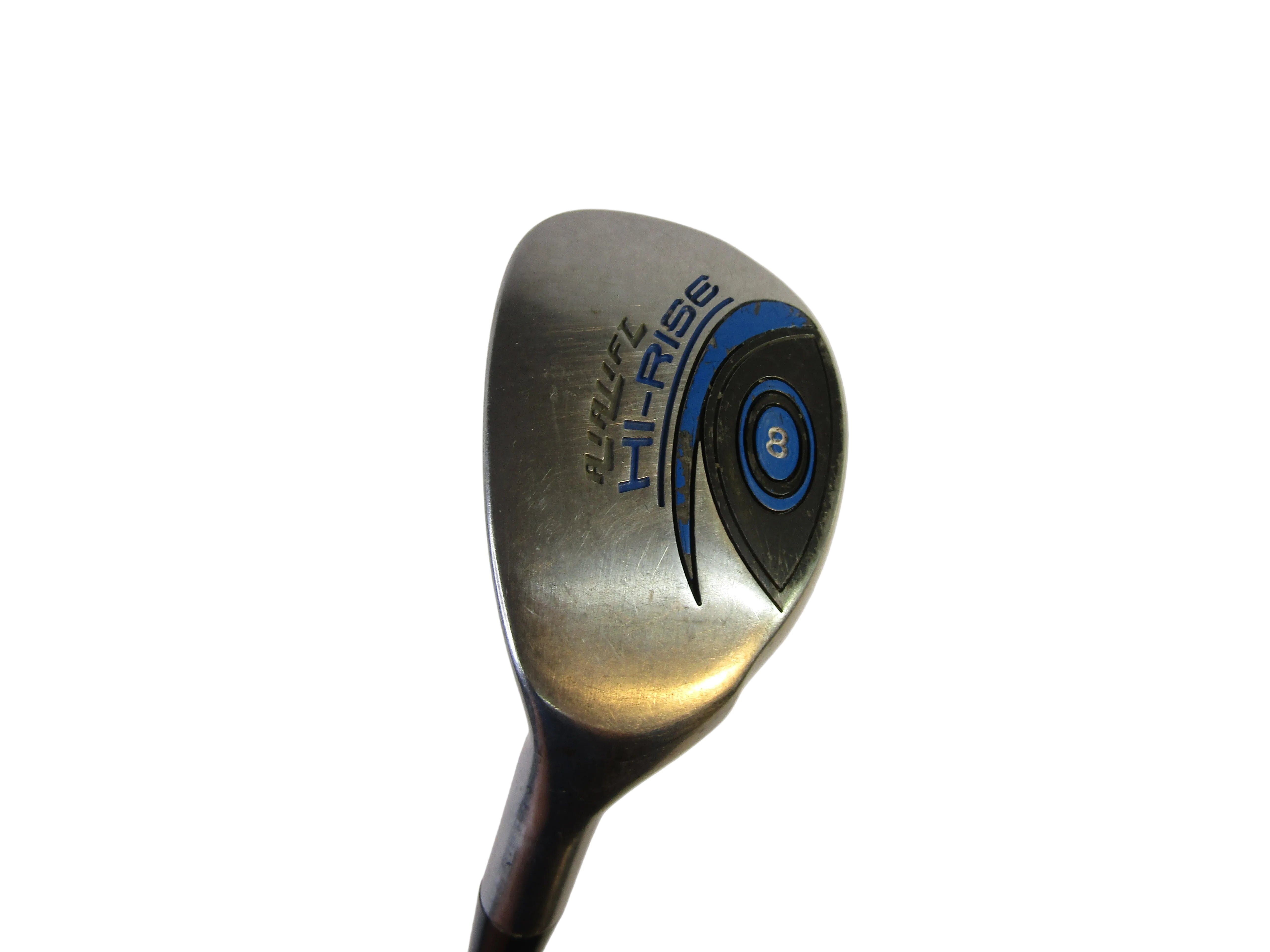 Hi-Rise #8 Hybrid Stiff Flex Steel Shaft Men's Left Pre-Owned Hybrids TaylorMade 