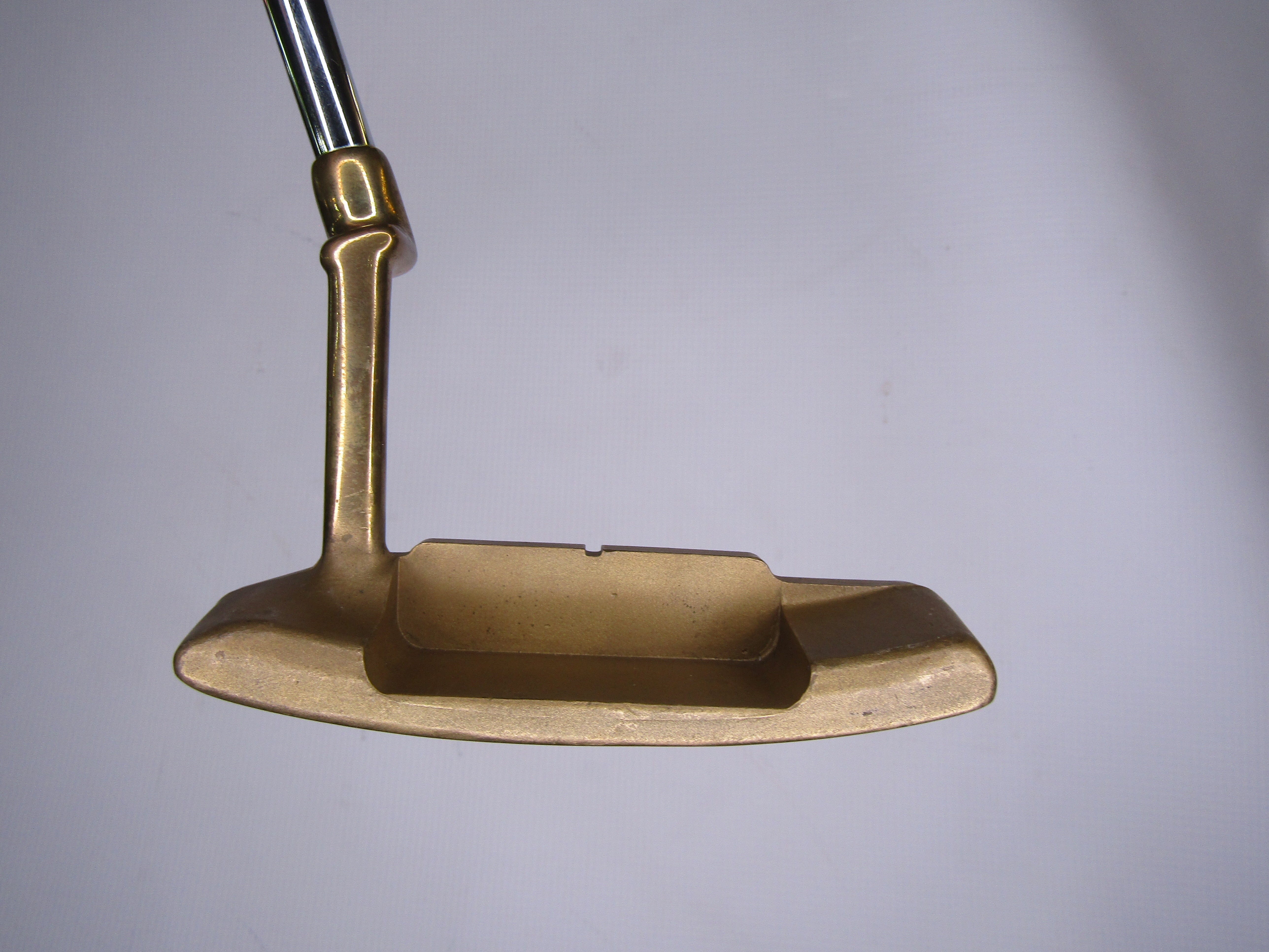 JMX Gold Brass 35.5" Blade putter Steel Men's Right Pre-Owned Putters Golf Stuff 