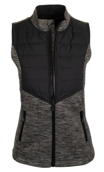 LevelWear Autumn Golf Vest FC01L Heather Pebble/BlackAO6 Women's Polos LevelWear XS Grey 