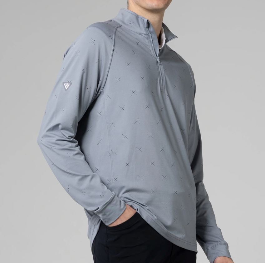 LevelWear Finley Golf Mid Layer YL54L Pebble ABJ Men's Polos LevelWear 
