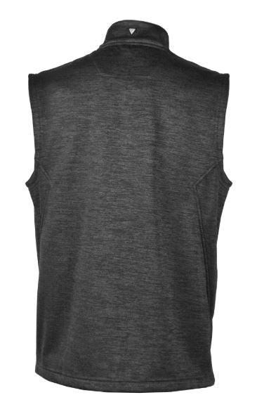 LevelWear Milo Golf Vest FC54L Heather Charcoal/Black Men's Pullover LevelWear 