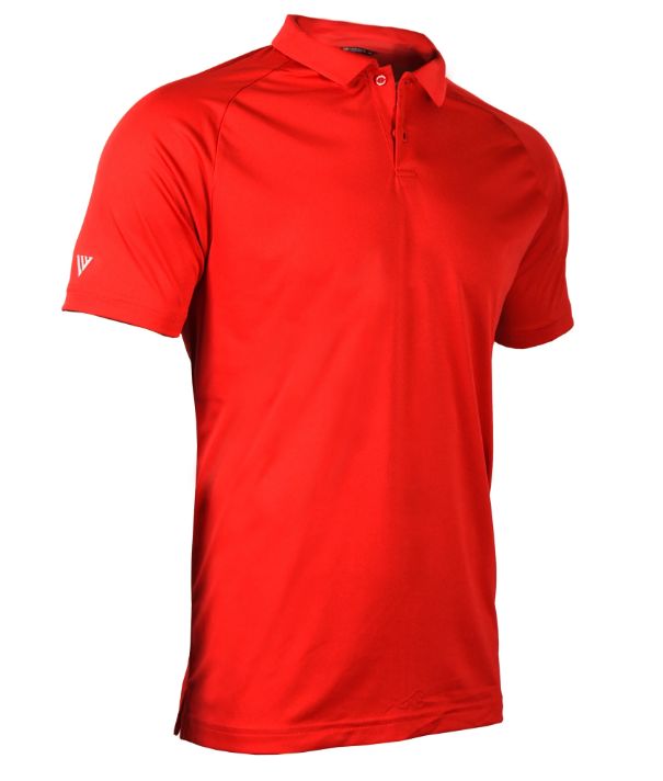LevelWear Rally Golf Shirt PM74L Flame Red Men's Polos LevelWear 