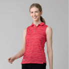 LevelWear Shore Sleeveless Golf Shirt BL21L Raspberry Women's Sleeveless Polos LevelWear XS Red 
