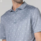 LevelWear Spear Golf Shirt YE63L Pebble/White B36 Men's Polos LevelWear 