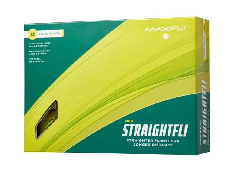 Maxfli Straightfli 2023 Golf Balls Golf Balls Maxfli Yellow Box/12 