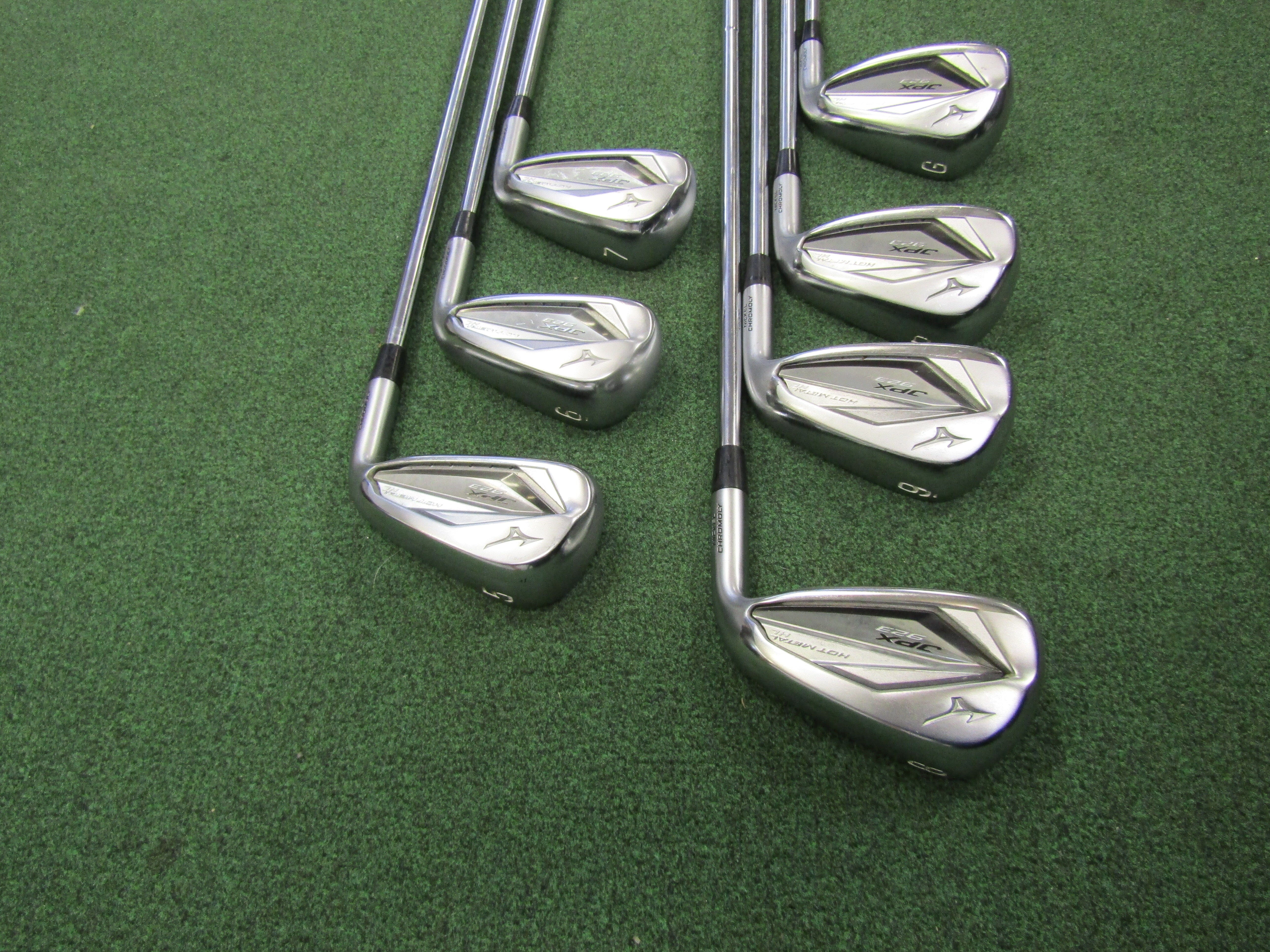 Mizuno JPX 923 Hot Metal HL #5-PW, GW 7 pc. Iron Set Regular Steel MRH Pre-Owned Iron Sets Mizuno 