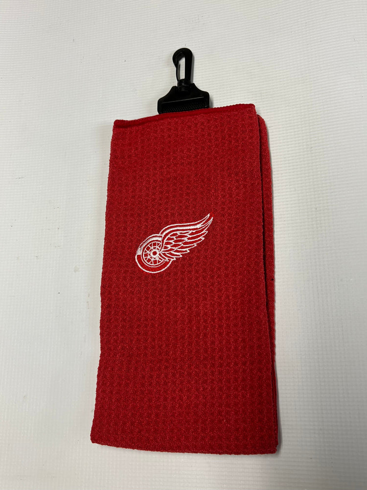 NHL Waffle Weave Towel Golf Stuff Detroit Red Wings 