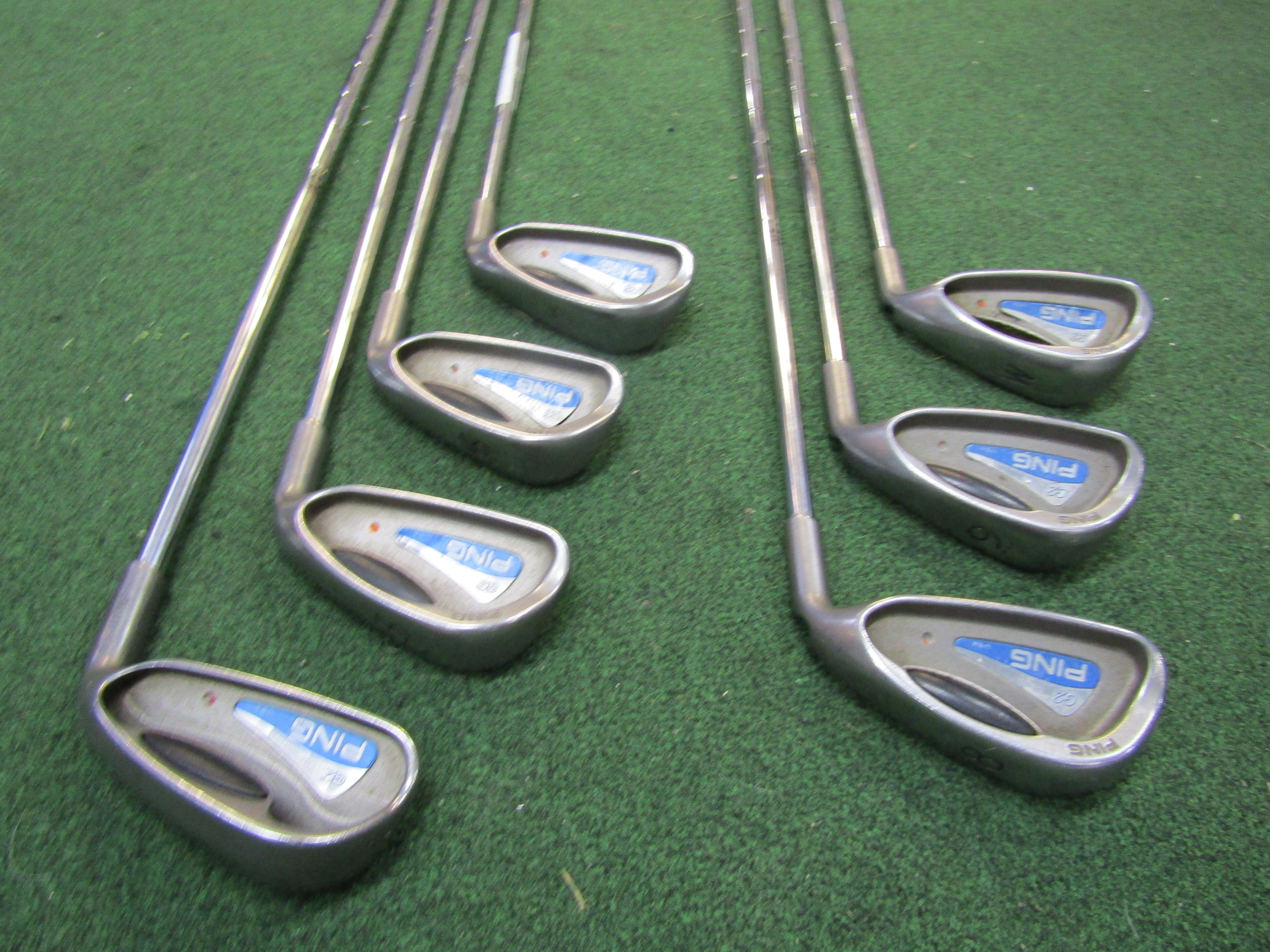 Ping G2 #4-PW 7 pc.Orange Dot Iron Set Regular Flex Steel Men's Right Pre-Owned Iron Sets Ping 