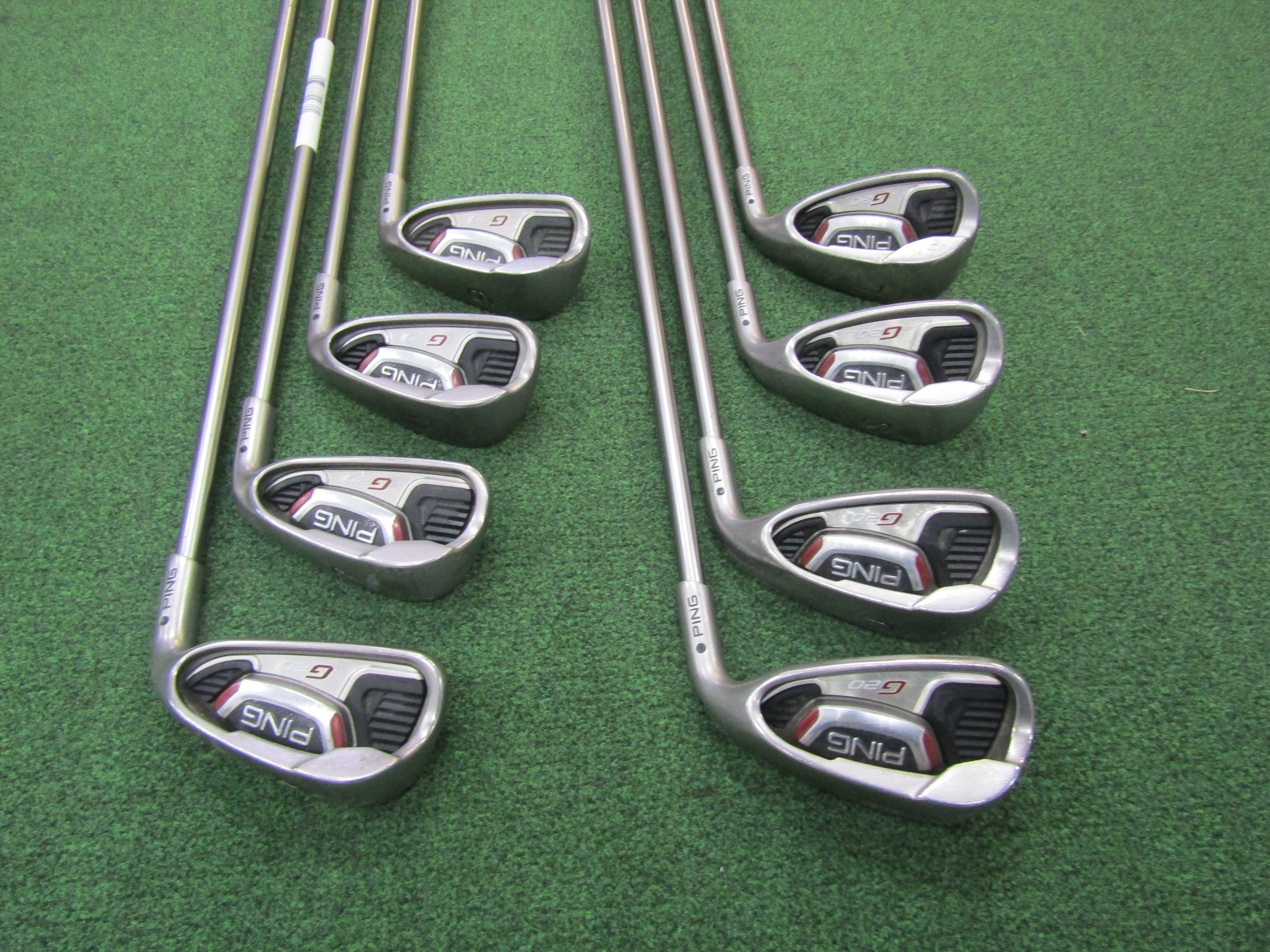 Ping G20 Black Dot #6-LW 8 Pc. Iron Set Senior Flex Graphite Men's Right Pre-Owned Iron Sets Ping 