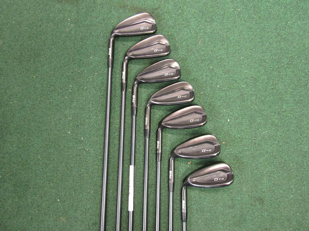 Ping G710 #5-PW, UW Black Dot Iron Set Regular Flex Graphite Men's Left Golf Stuff 