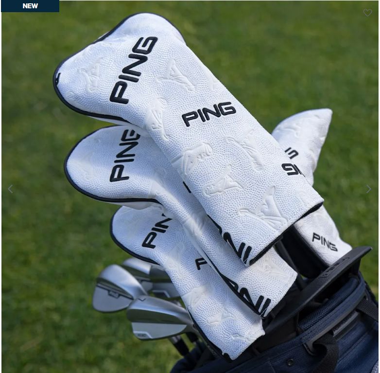 Ping Icon Driver Head Cover 37995-201 White/Black Head Covers Ping 