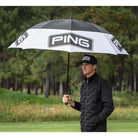 Ping Tour Double Canopy 68" Umbrella 214 Whi/Blk Umbrellas Ping 