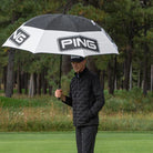 Ping Tour Double Canopy 68" Umbrella 214 Whi/Blk Umbrellas Ping 