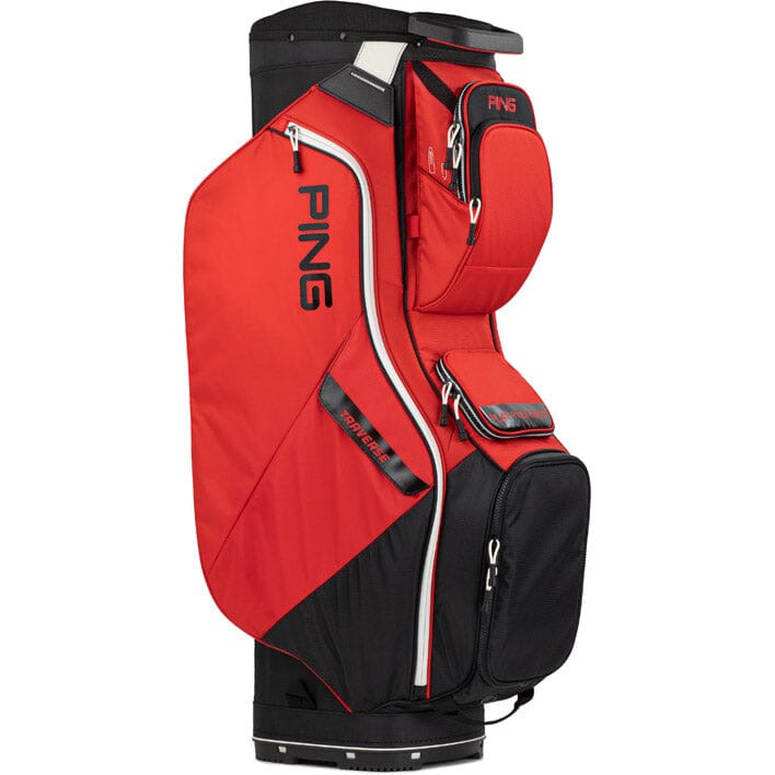 Ping Traverse Cart Bag '24 Golf Stuff - Low Prices - Fast Shipping - Custom Clubs Red/Black/White 