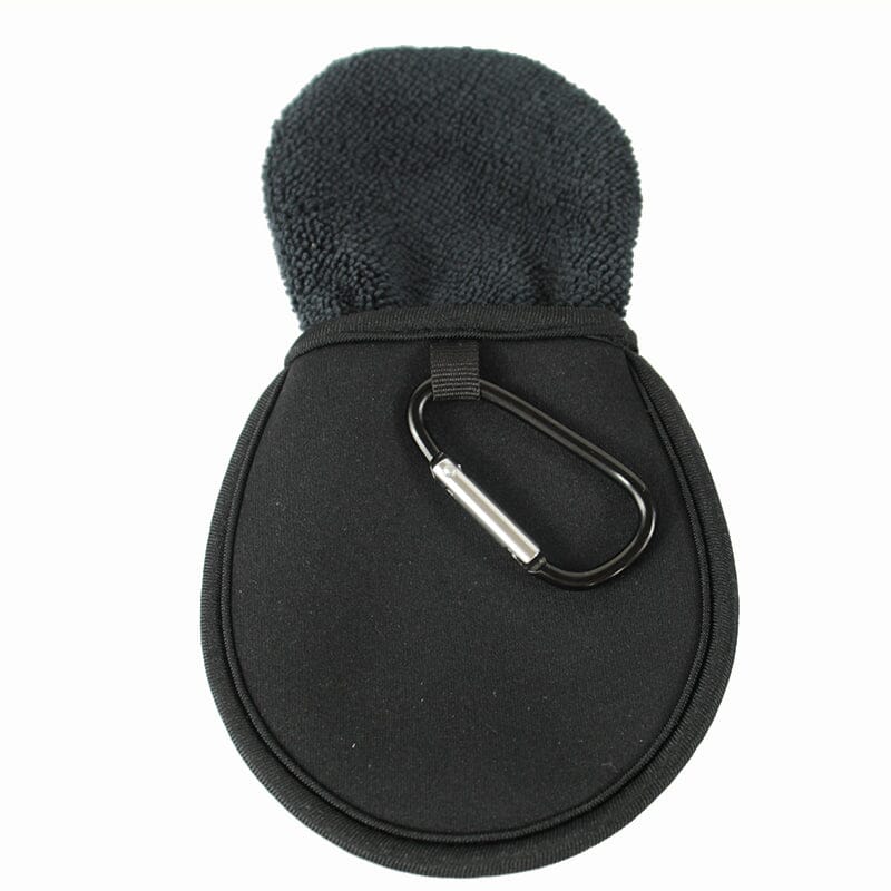 Portable Pocket Neoprene Golf Ball Cleaner Pouch with Carabiner Clip Accesories Top Sports 