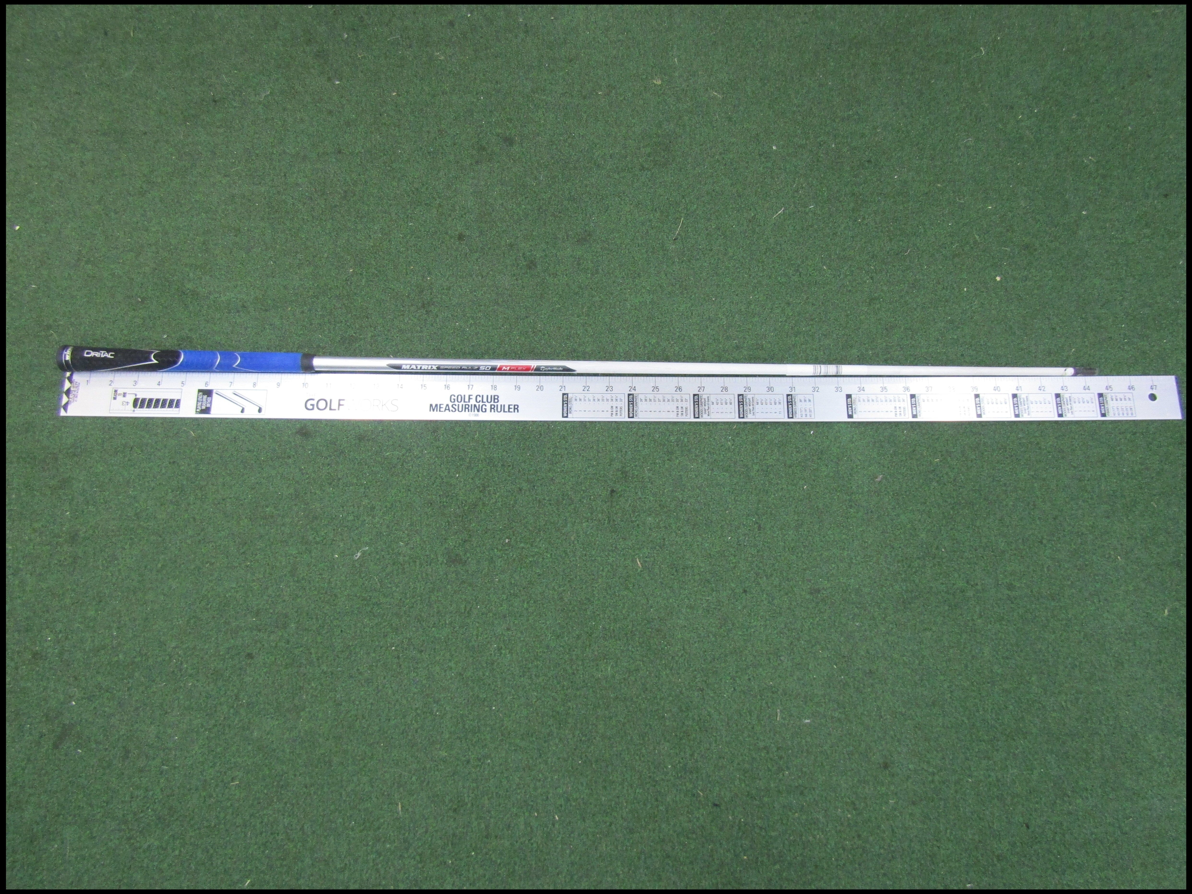*PRE-OWNED* Aeroburner Driver Shaft Matrix Speed Rul-Z 50 M-Flex (senior) .350 Tip Pre-Owned Shafts Matrix Ozik 