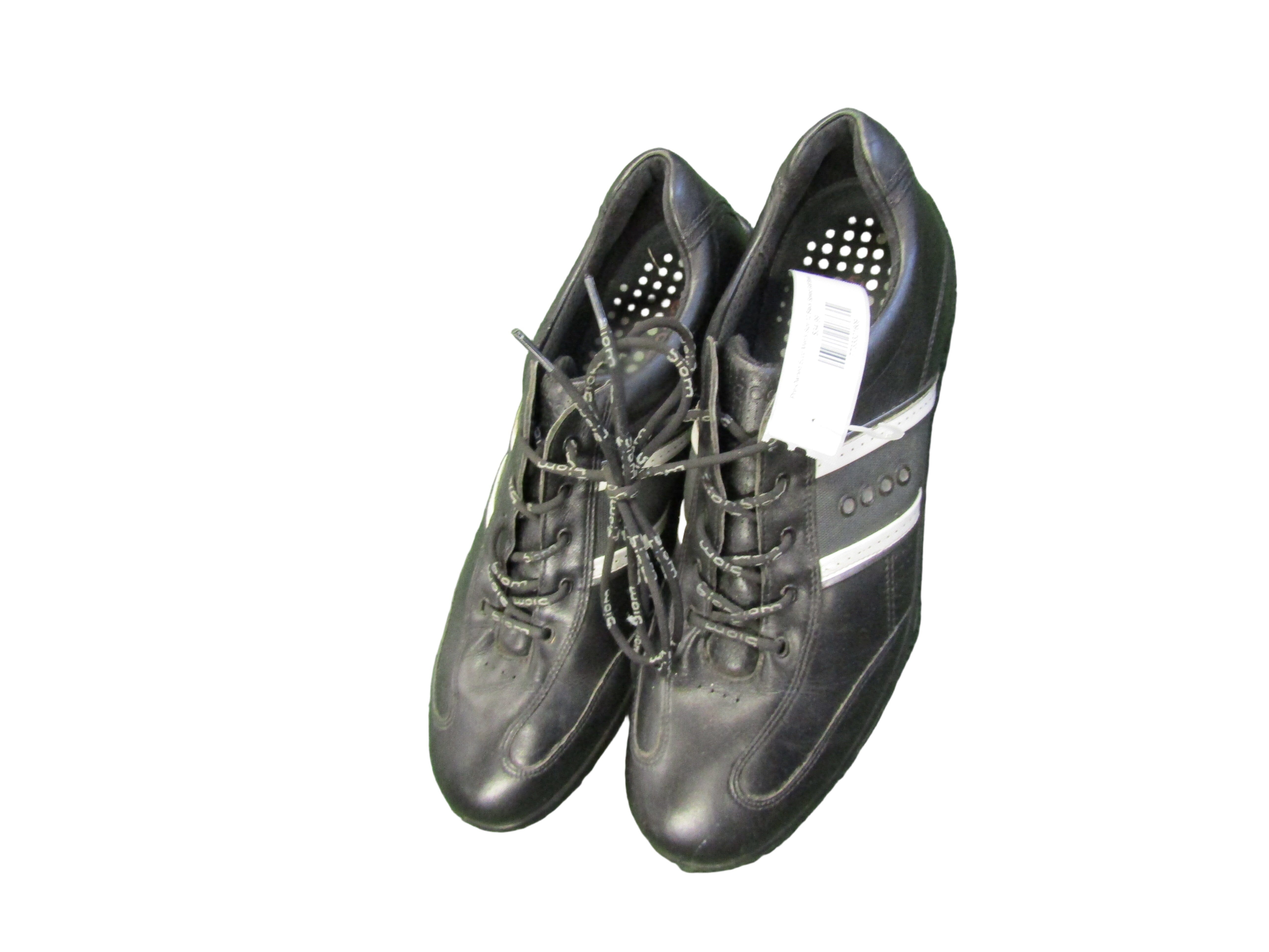 Pre-Owned Ecco Men's Size 12 Black Spiked Golf Shoes Pre-Owned Shoes Ecco 