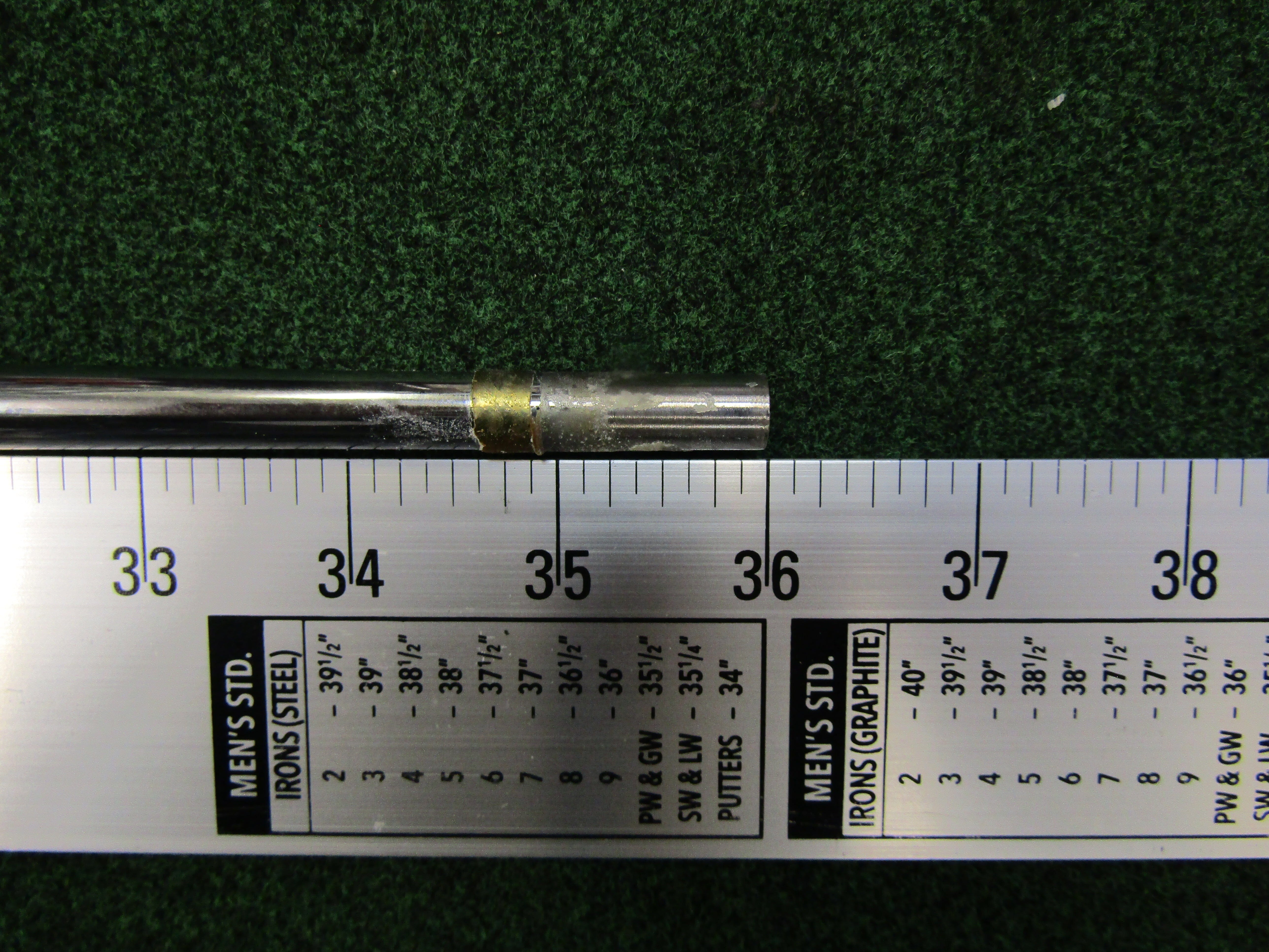 Pre-Owned TM Demo Dynamic Gold 105 S300 Taper Tip .355 #7 Iron Shaft Pre-Owned Shafts True Temper 