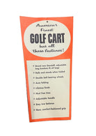 *PRE-OWNED* Vintage Eaton Truline 2 Wheeled Golf Cart Premium Vintage Golf Eaton's 