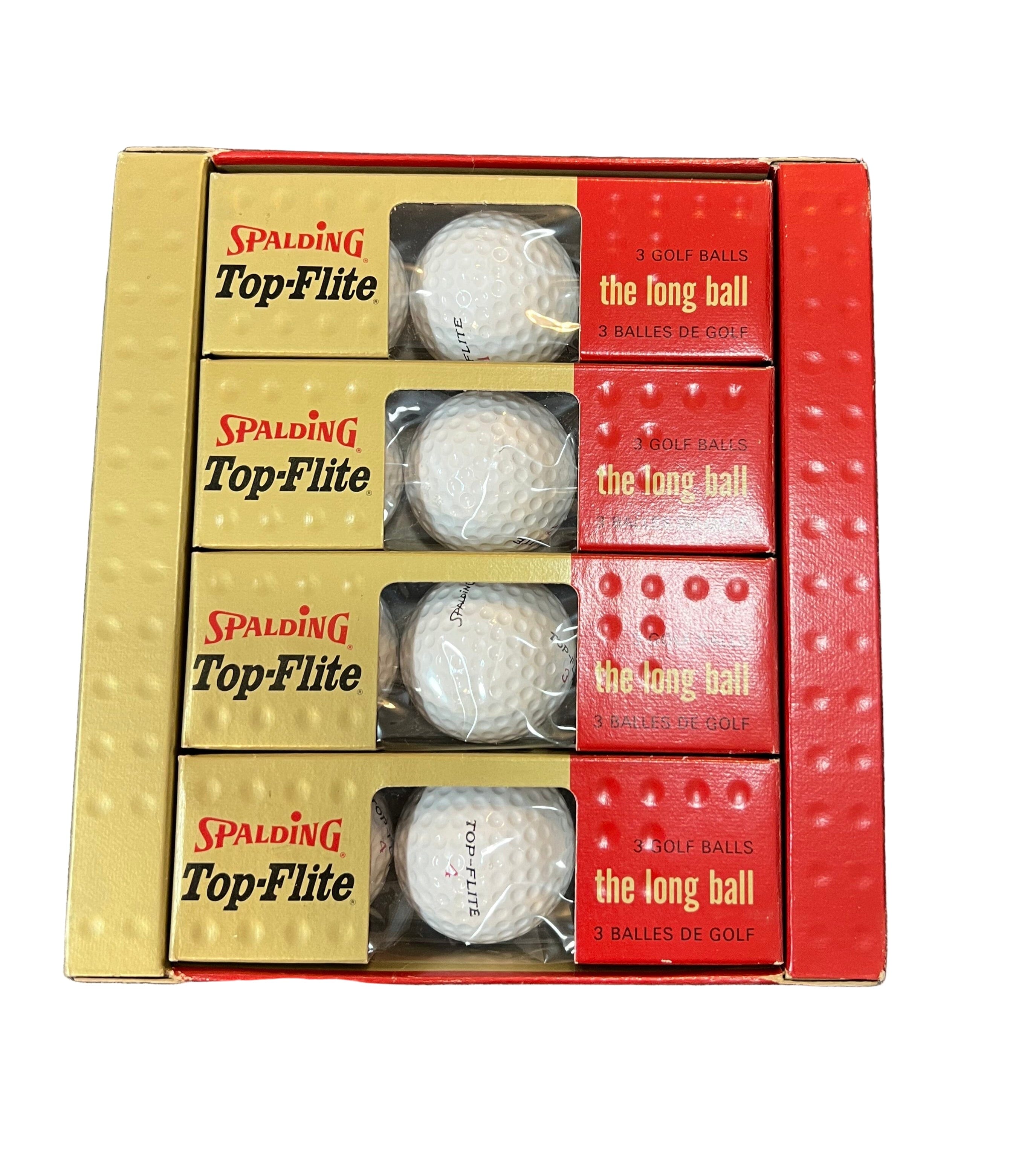 Premium Vintage Spalding Top Flite XL 12 Ball Pack White Long Distance Long Life Premium Vintage Golf Top Flite 