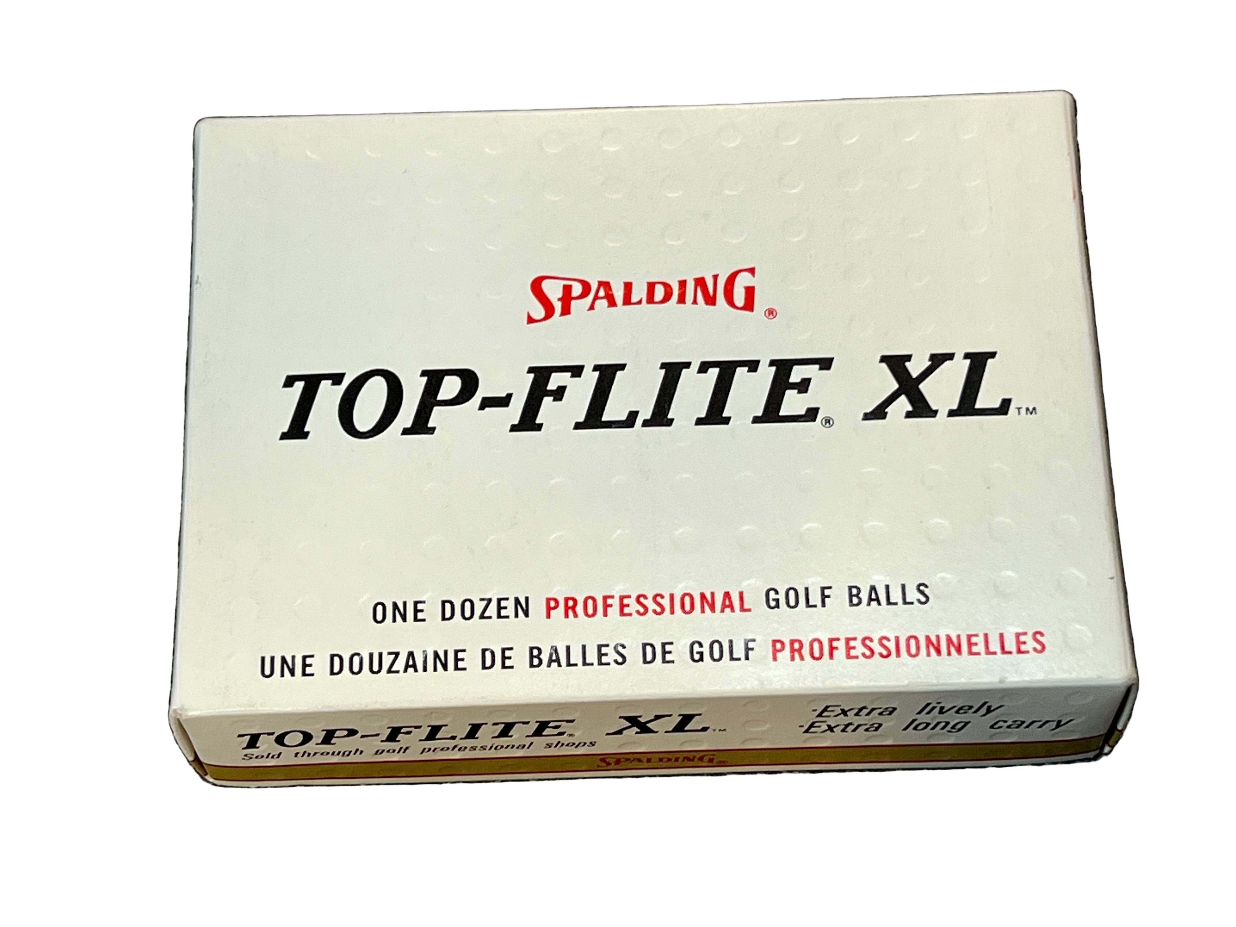 Premium Vintage Spalding Top Flite XL 12 Ball Pack White Premium Vintage Golf Top Flite 
