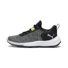 Puma Fusion Crush Sport Junior Golf Shoes Black/Grey/White/Green 379891 01 Spikeless Golf Shoe Puma 4M Black 