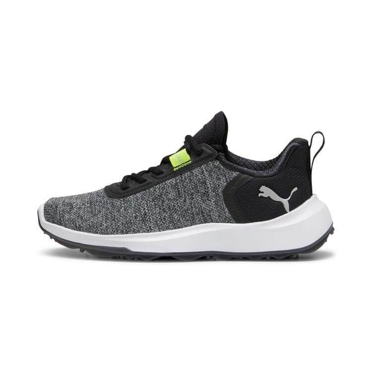 Puma Fusion Crush Sport Junior Golf Shoes Black/Grey/White/Green 379891 01 Spikeless Golf Shoe Puma 4M Black 