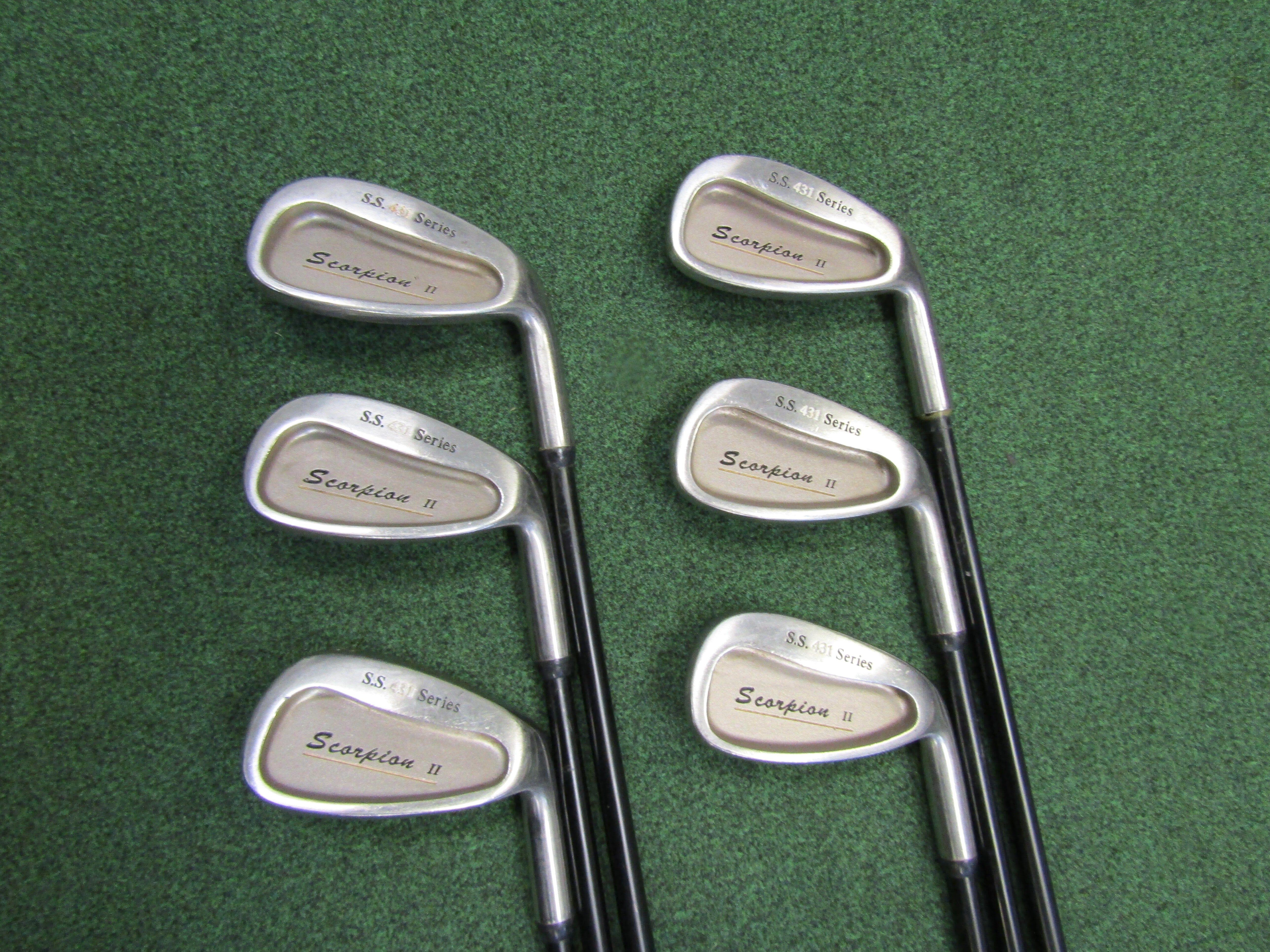 Scorpion II SS 431 Series #3-8 6 pc. Iron Set Regular Flex Graphite Men's Right Pre-Owned Iron Sets Golf Stuff 