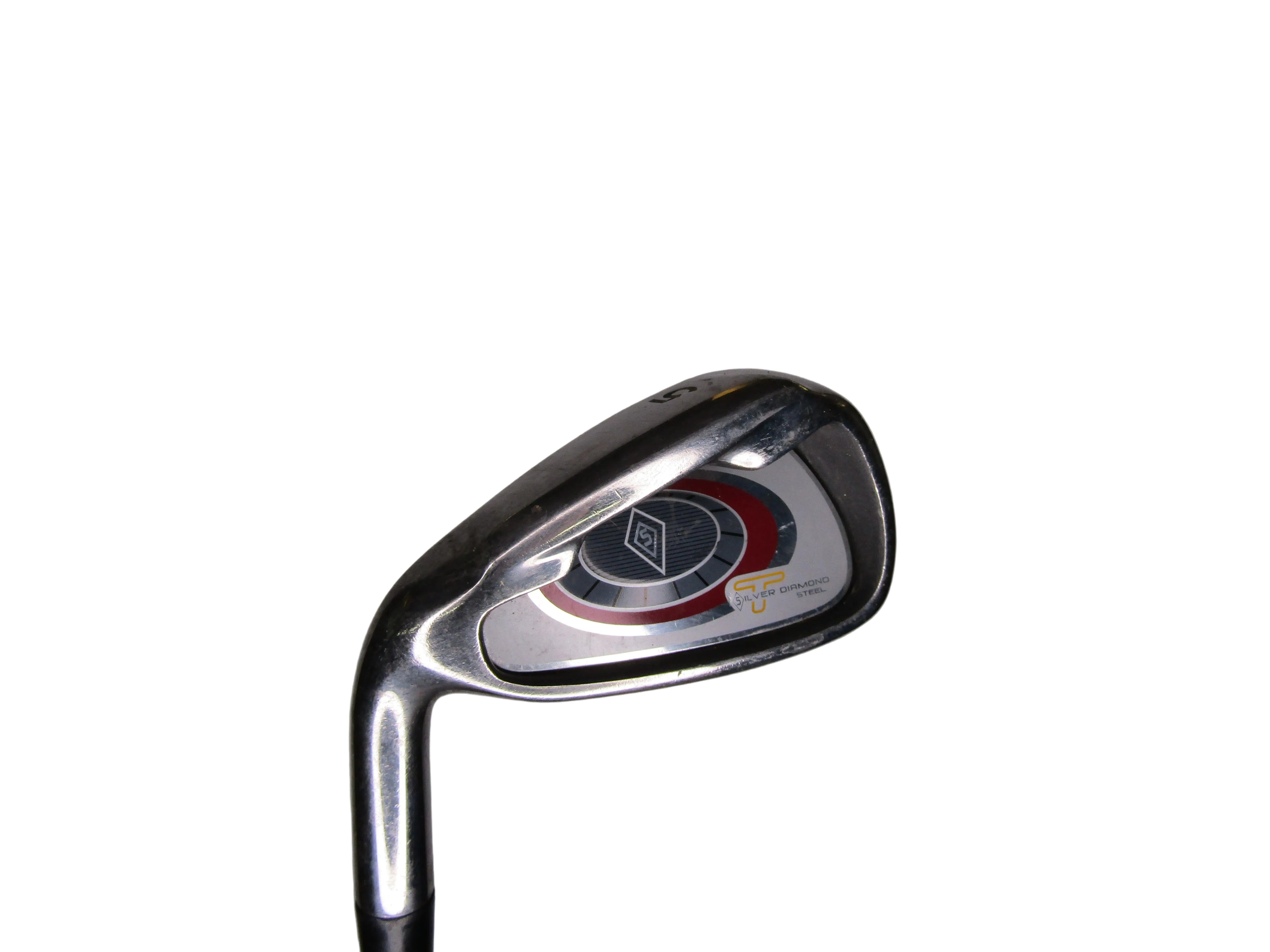 Silver Diamond #5 Iron Regular Flex Steel Men's Left Pre-Owned Irons Silver Diamond 