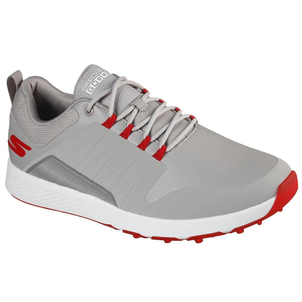Skechers Go Golf Elite 4 Victory 214022 Mens Golf Shoe Spikeless Golf Shoe Sketchers 8 Grey/Red Regular