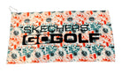 Skechers Go Golf Towel 12"x23" White/Multicolor Golf Towels Skechers Splash 