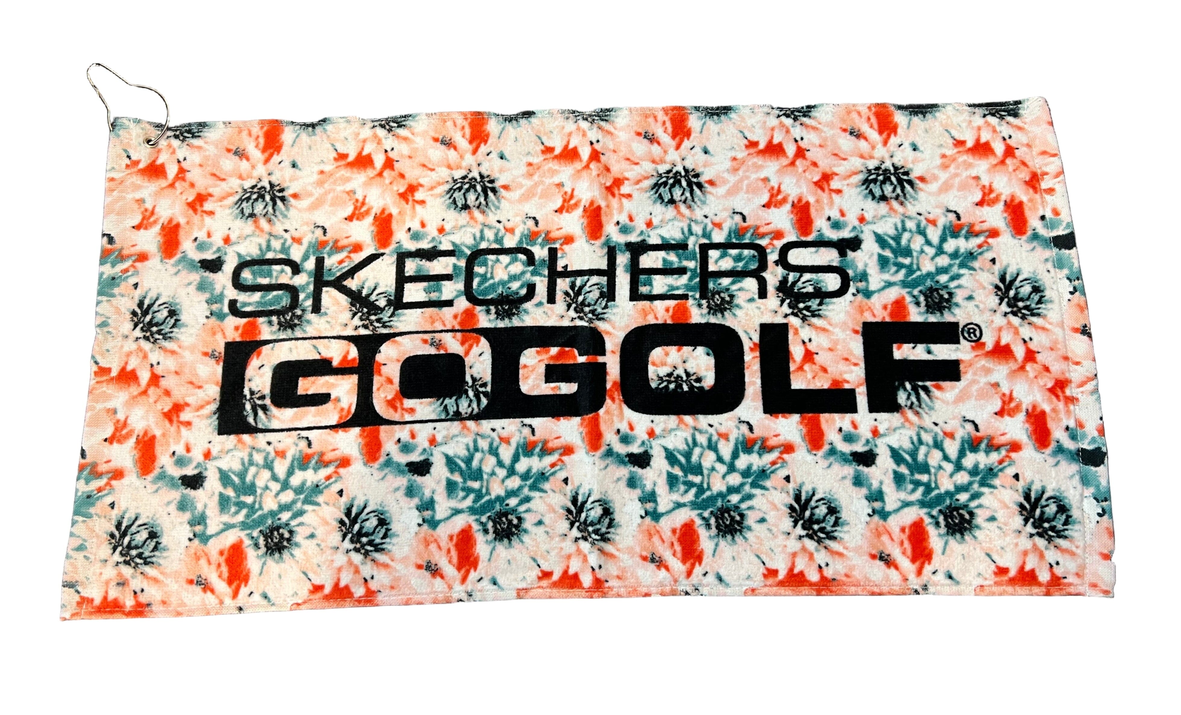 Skechers Go Golf Towel 12"x23" White/Multicolor Golf Towels Skechers Splash 