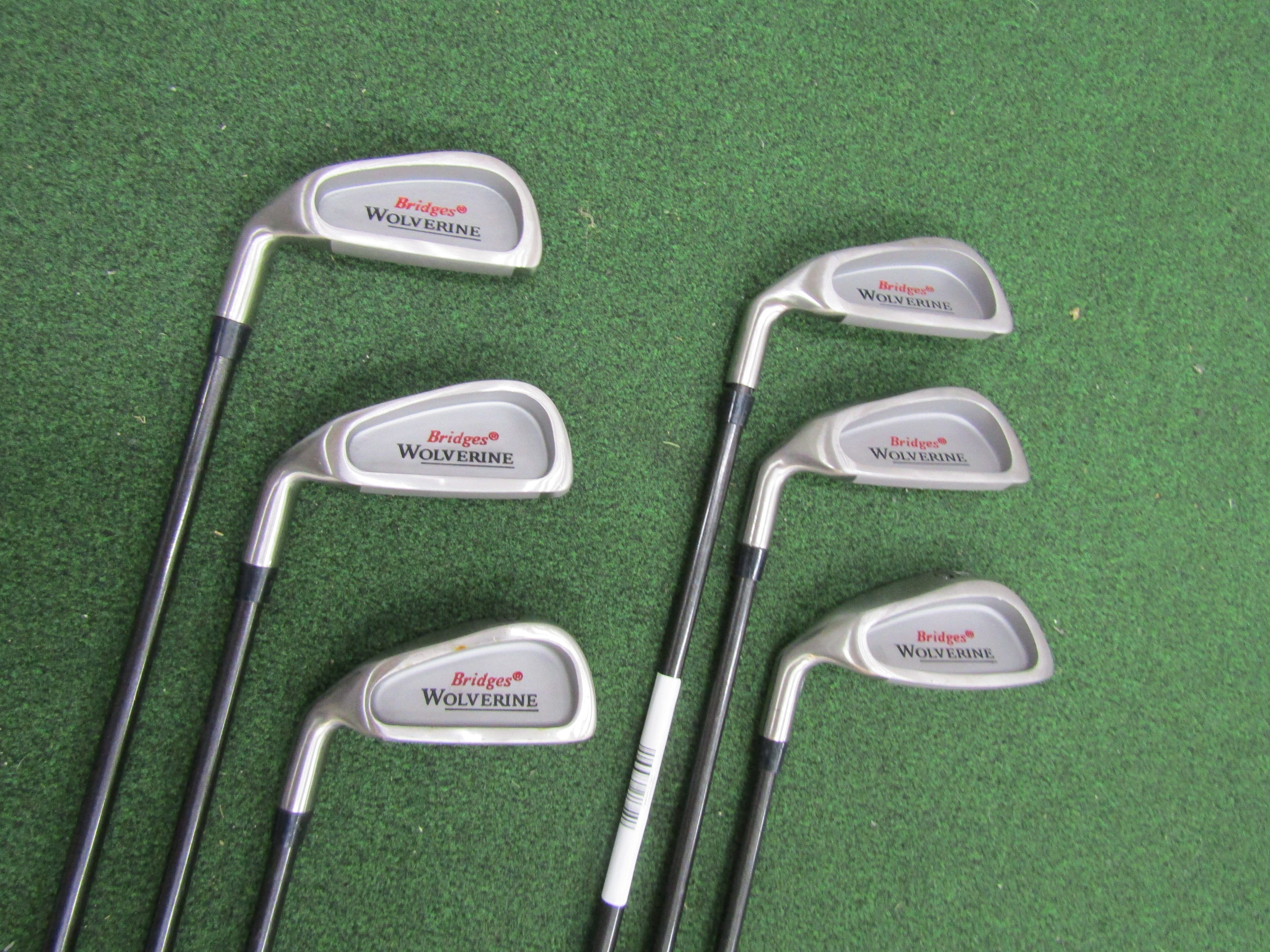 Spalding Bridges Wolverine #4-9 Iron 6 pc. Iron Set Senior Flex Graphite Men's Left Pre-Owned Iron Sets Spalding 