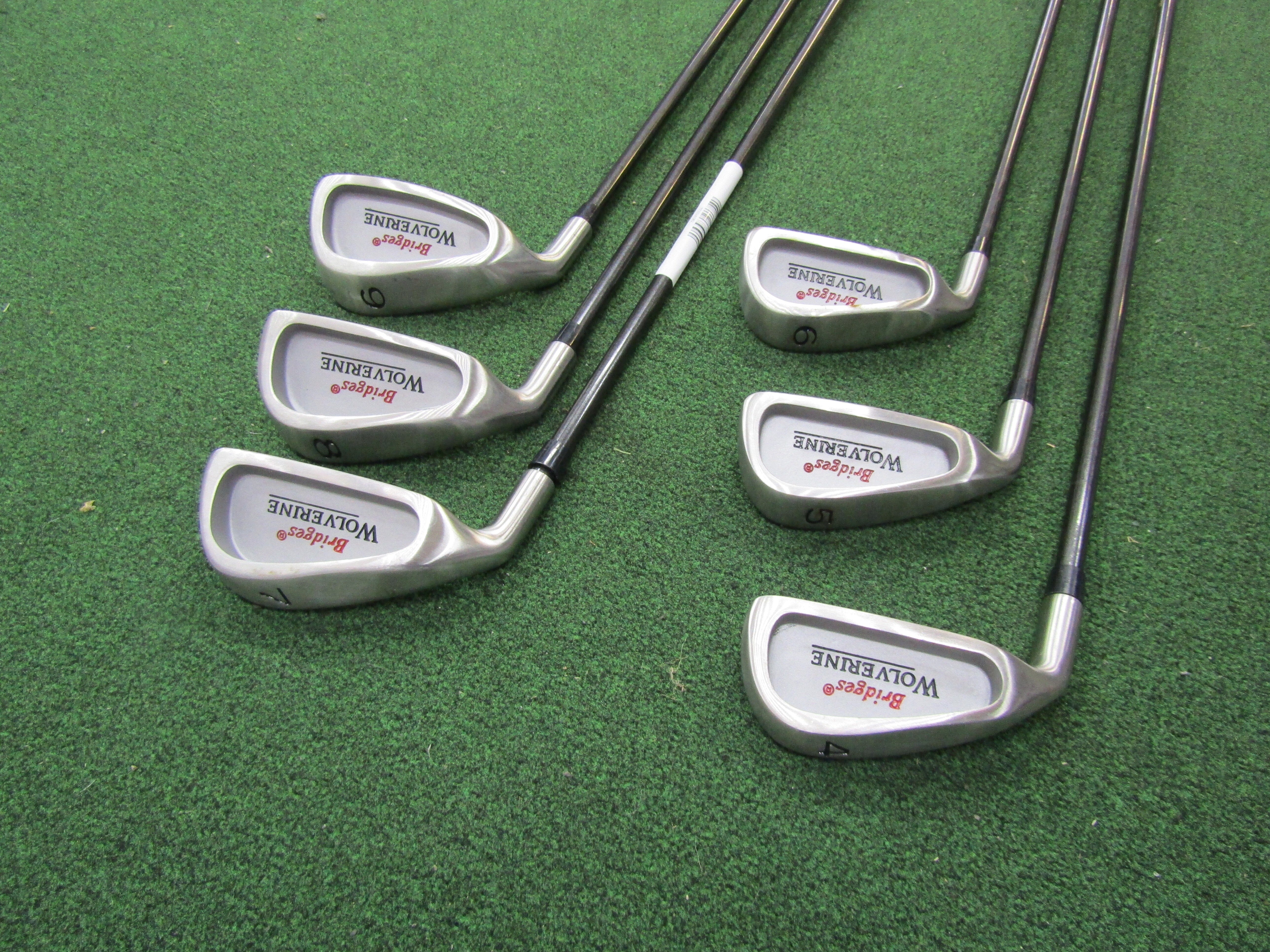 Spalding Bridges Wolverine #4-9 Iron 6 pc. Iron Set Senior Flex Graphite Men's Left Pre-Owned Iron Sets Spalding 
