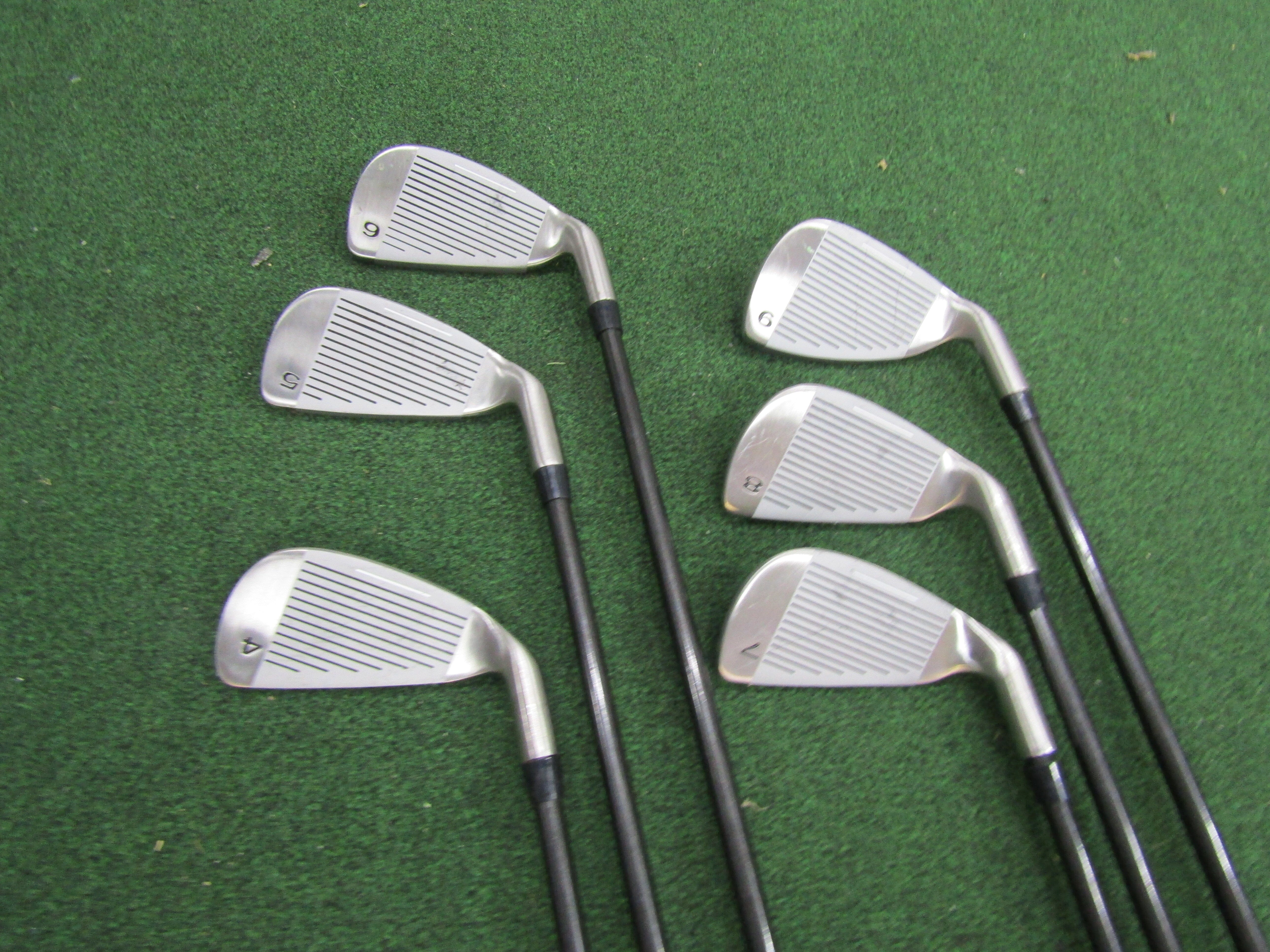 Spalding Bridges Wolverine #4-9 Iron 6 pc. Iron Set Senior Flex Graphite Men's Left Pre-Owned Iron Sets Spalding 