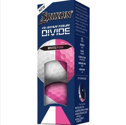 Srixon Q Star Tour Divide '26 Golf Balls Golf Balls Srixon Sleeve/3 Pink/White 