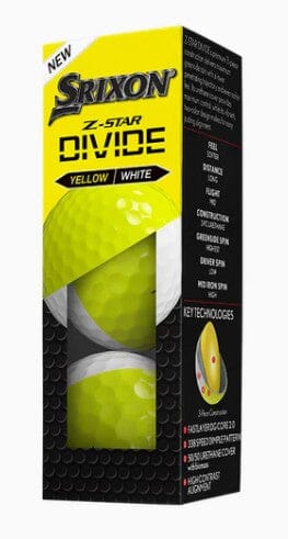 Srixon Z Star Divide '25 Golf Balls Golf Balls Srixon Sleeve/3 