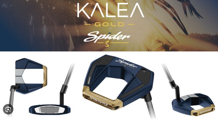 TaylorMade Kalea Gold Spider S Women's Mallet Putter Women's Putters TaylorMade 
