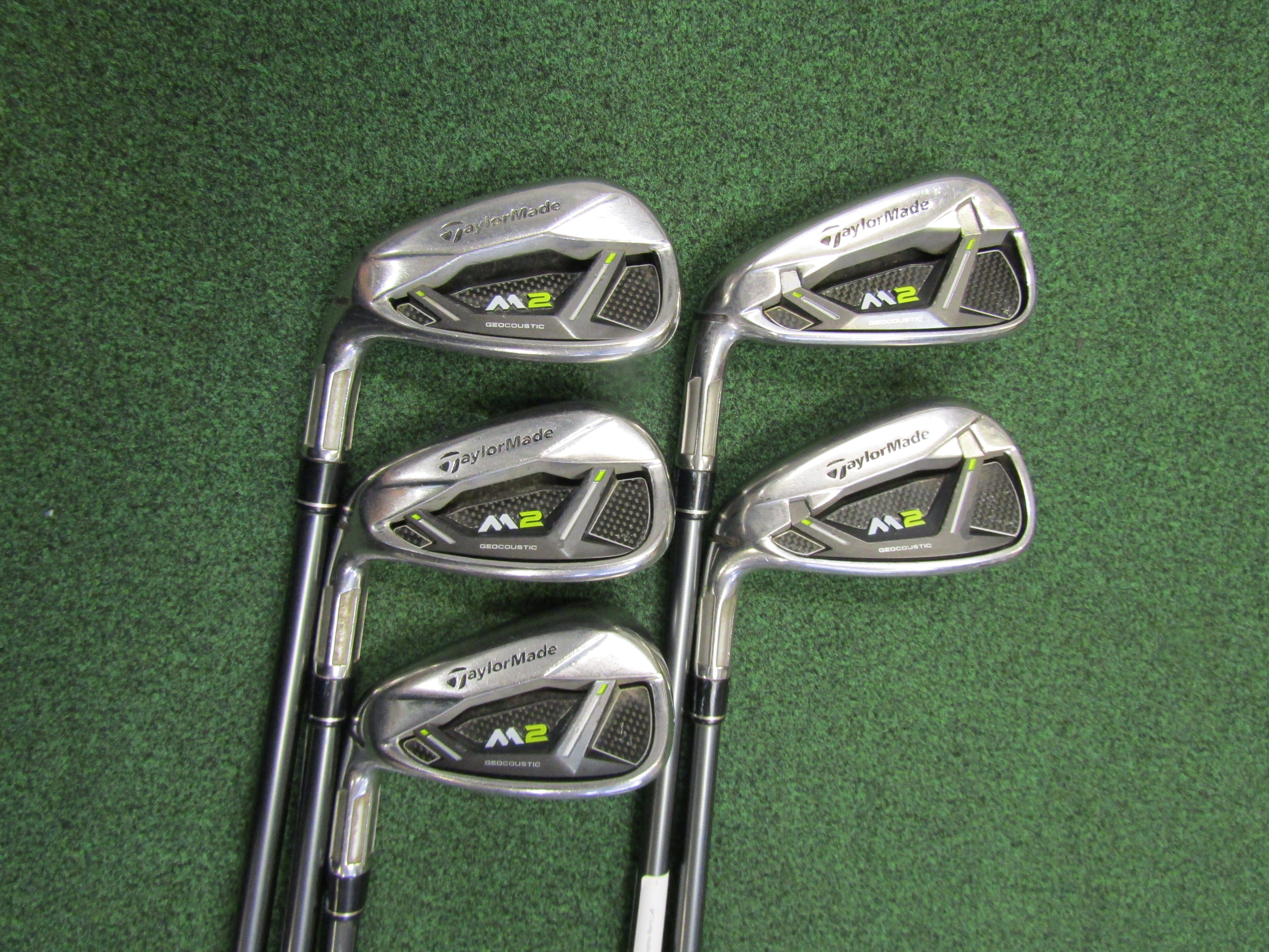 TaylorMade M2 #7-PW, AW 5 pc. Iron Set Senior Flex Graphite Men's Left Pre-Owned Iron Sets TaylorMade 