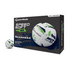 TaylorMade NFL Seahawks Speedsoft Ink Golf Balls Golf Balls TaylorMade Box/12 White Seattle Seahwawks