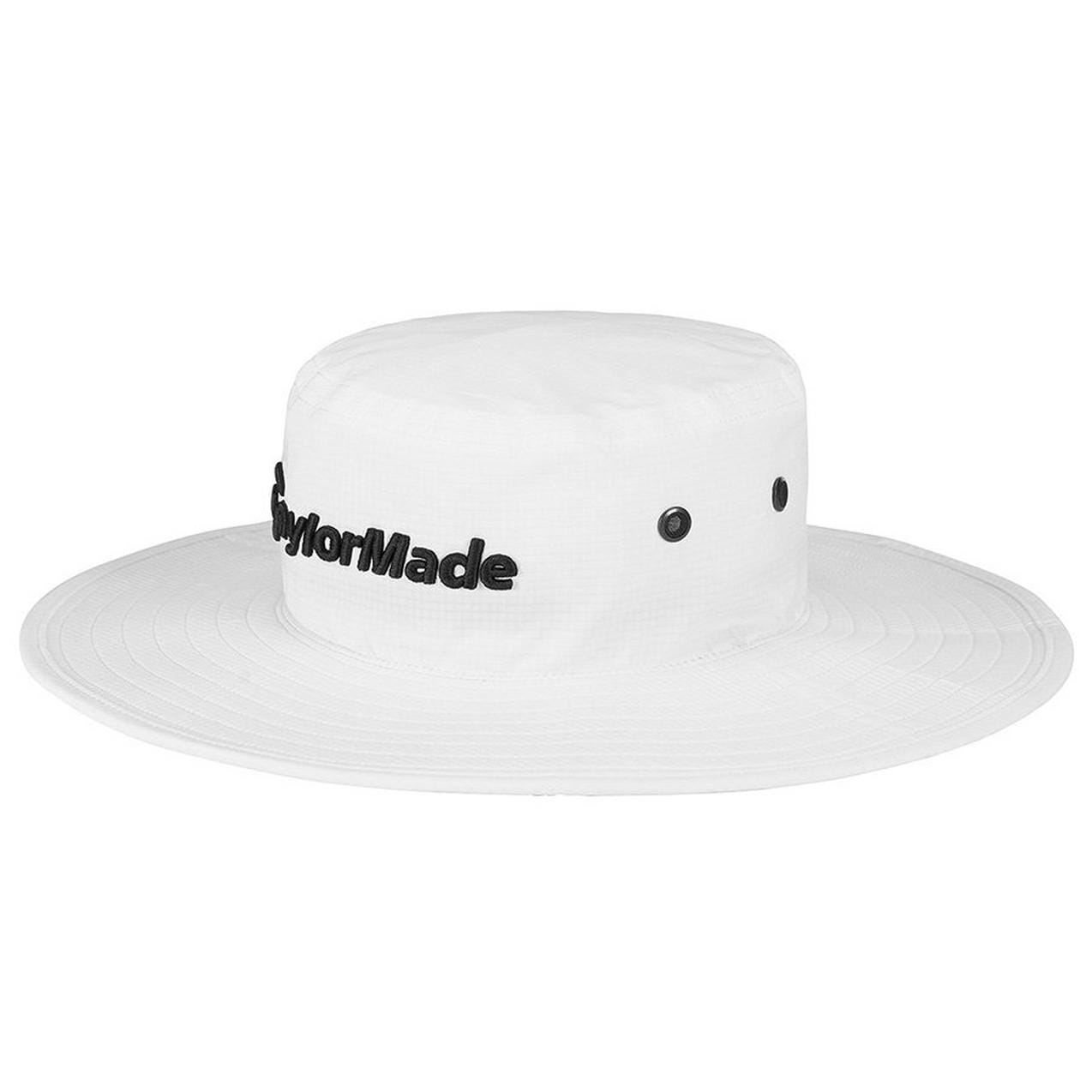 TaylorMade TM22 Metal Eylit Bucket Hat White Hats TaylorMade White/Black S/M 