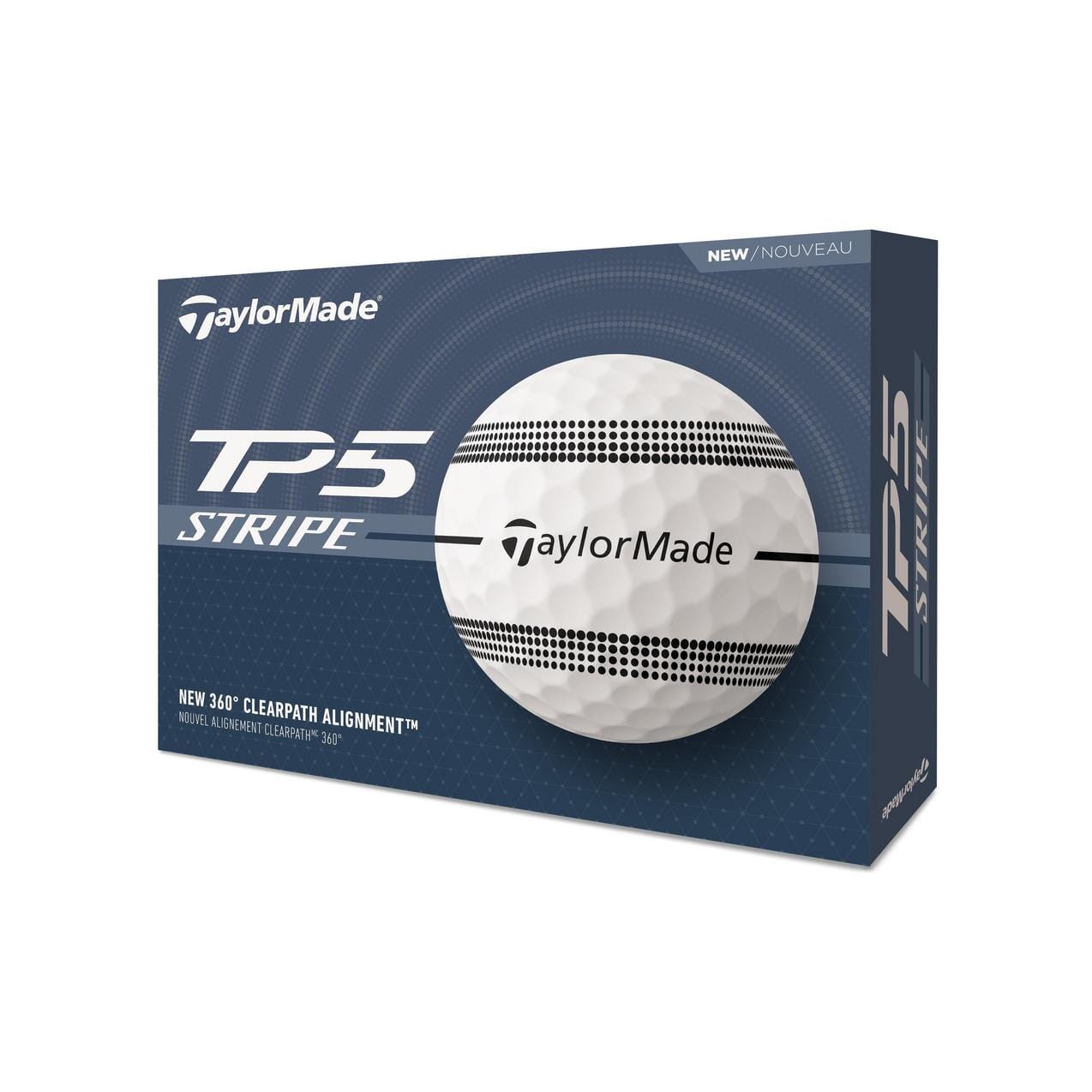 TaylorMade TM24 TP5 Stripe Golf Balls Golf Balls TaylorMade Box/12 White 