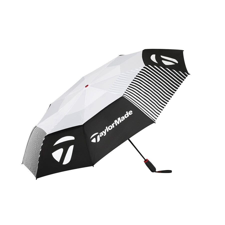 TaylorMade TM25 Compact Auto Umbrella 54 Inch N3845801 Black/White Umbrella TaylorMade Black/White 