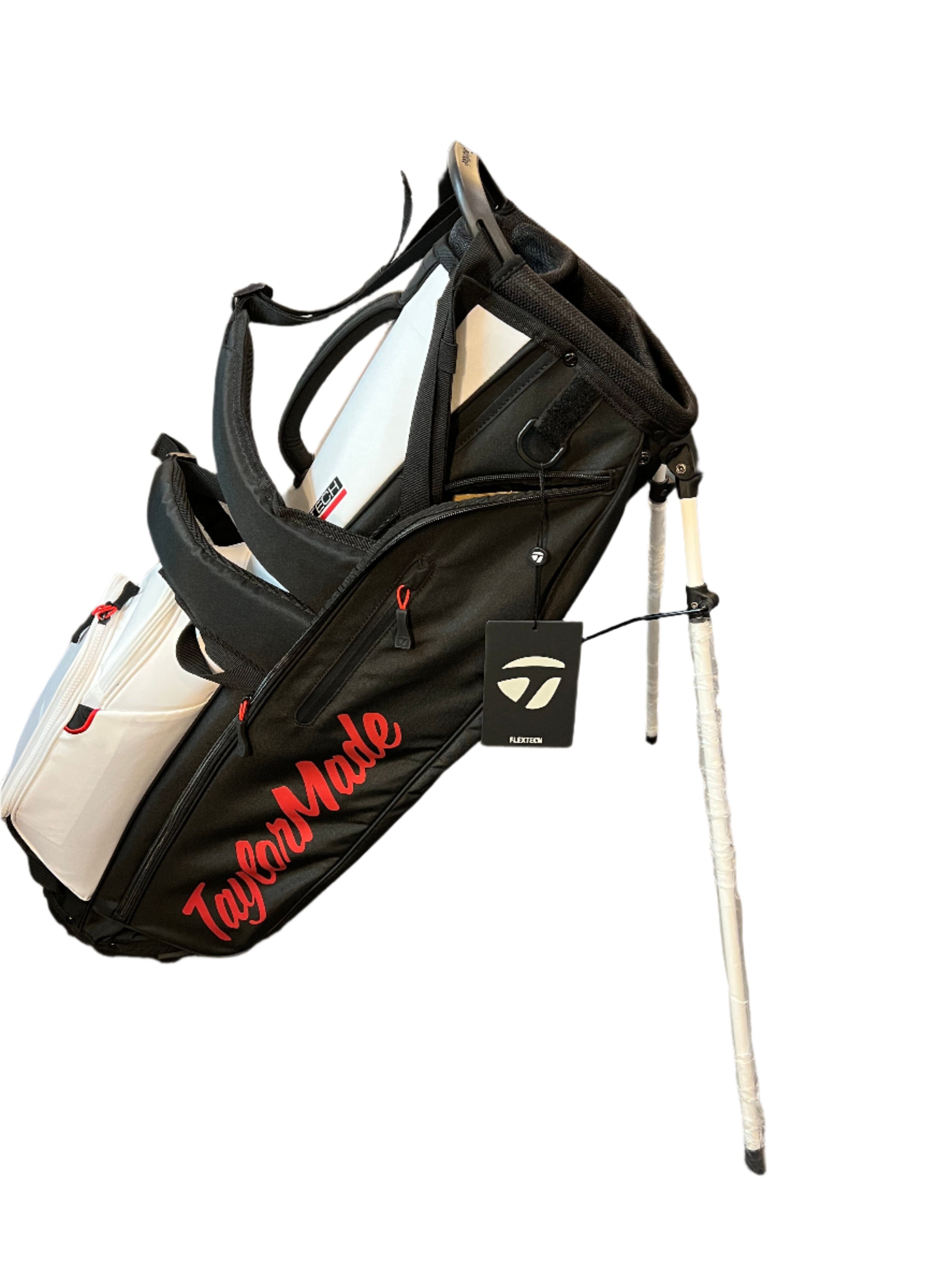 TaylorMade TM25 FlexTech Canada Stand Bag White/Black/Red – Golf Stuff