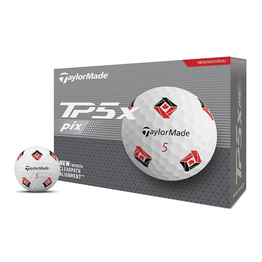 TaylorMade TP5x pix Canada Golf Balls TaylorMade Box/12 White 