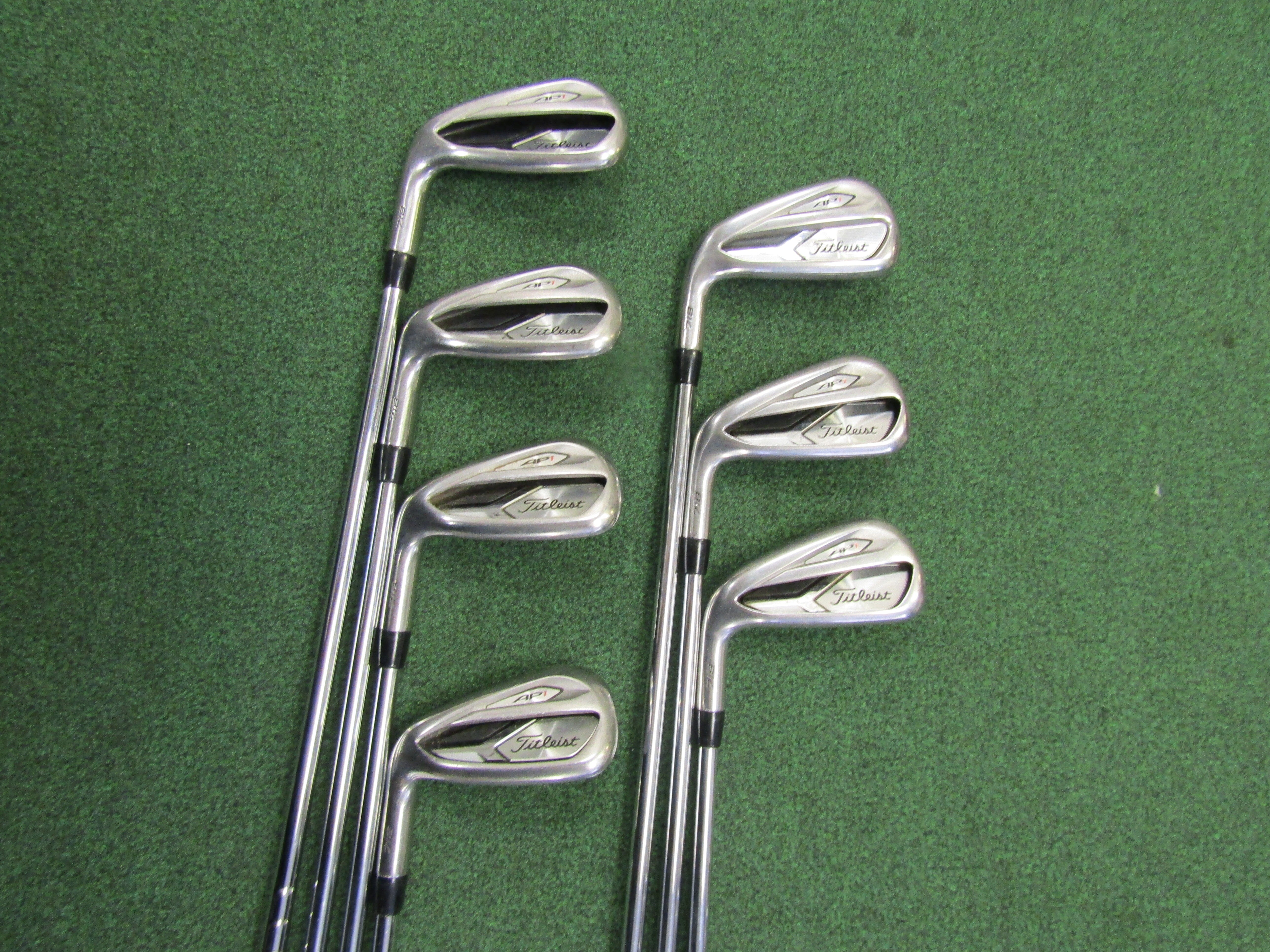 Titleist AP1 718 #5-PW, GW 7 pc. Iron Set Regular Flex Steel Men's Left Pre-Owned Iron Sets Titleist 