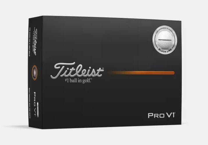 Titleist Pro V1 2025 Aim Performance Alignment Golf Balls Golf Balls Titleist Box/12 White 