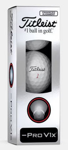 Titleist Pro V1x Left Dash Enhanced Alignment Golf Balls Golf Balls Titleist Sleeve/3 White 